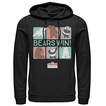 Men's We Bare Bears Bears Win Character Panels Hoodie