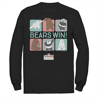 Men's We Bare Bears Bears Win Character Panels Tee