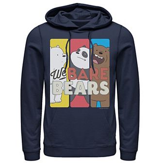 Men's We Bare Bears Character Panels Hoodie