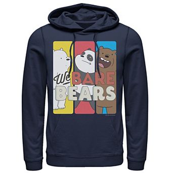 Men's We Bare Bears Character Panels Hoodie