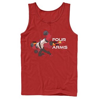 Men's Ben 10 Four Arms Action Pose Tank Top