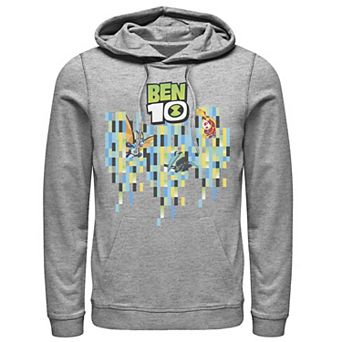 Men's Ben 10 Aliens Pixel Background Hoodie