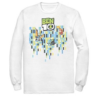 Men's Ben 10 Aliens Pixel Background Tee