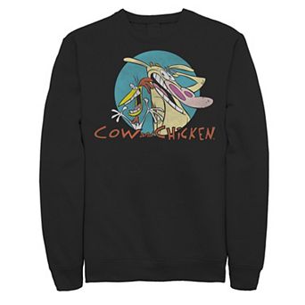 Men's Cartoon Network Cow & Chicken Logo Badge Sweatshirt