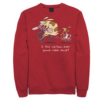 Men's Cartoon Network Cow & Chicken Make Sense Sweatshirt