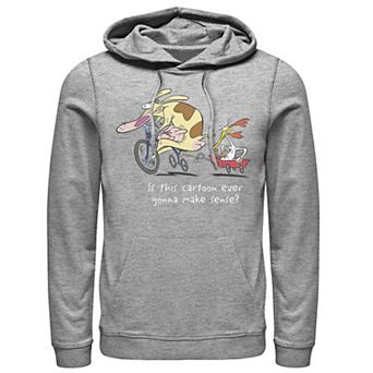 Men's Cartoon Network Cow & Chicken This Cartoon Ever Gonna Make Sense Hoodie