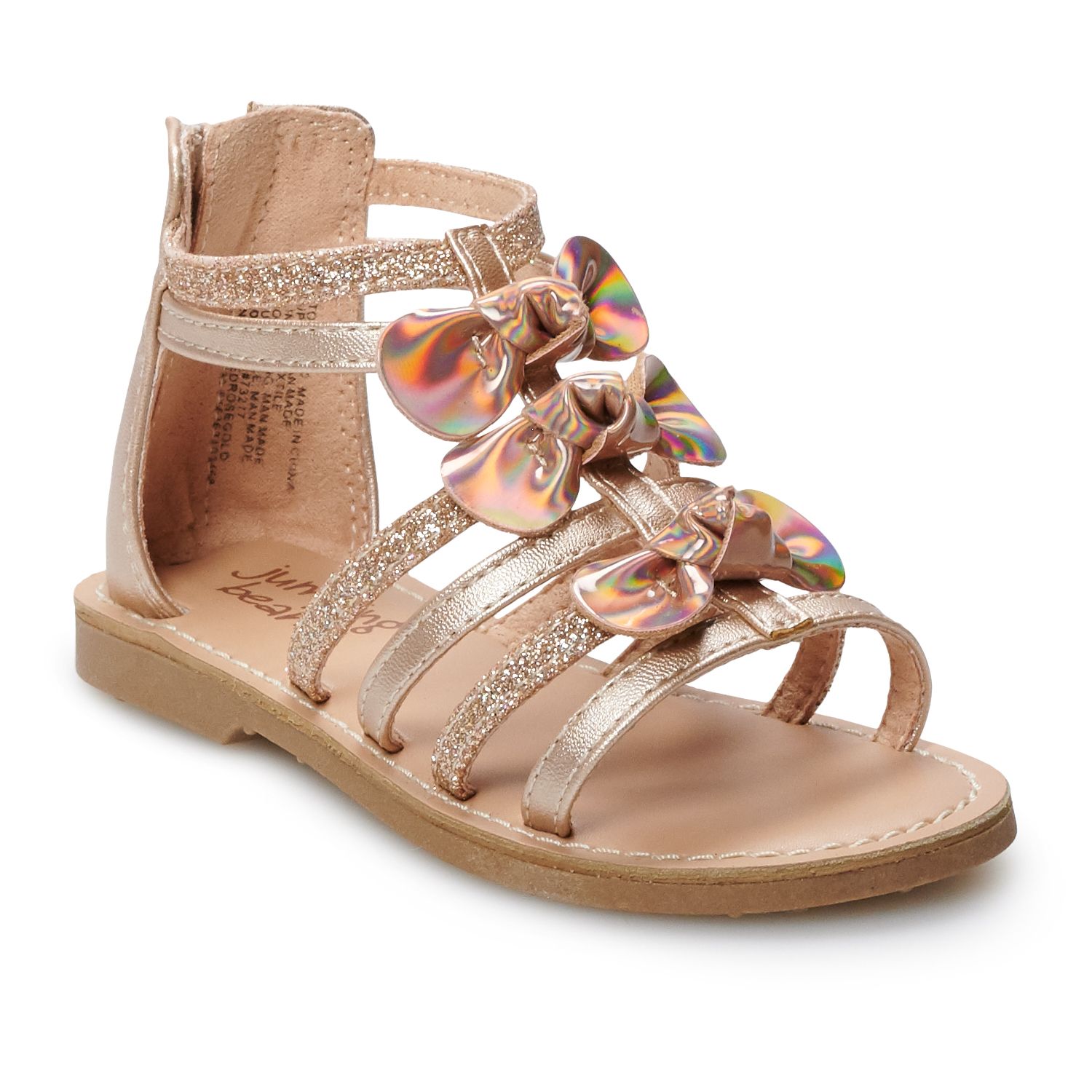 girls gold gladiator sandals