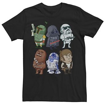 Men's Star Wars Character Doodles Graphic Tee