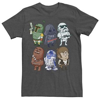 Men's Star Wars Character Doodles Graphic Tee