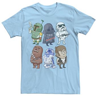 Men's Star Wars Character Doodles Graphic Tee