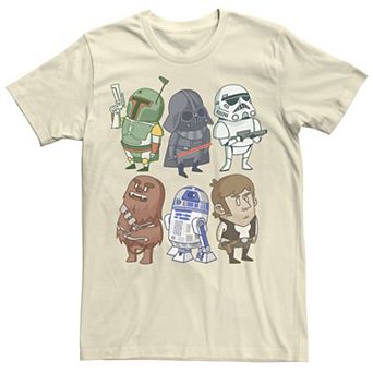 Men's Star Wars Character Doodles Graphic Tee