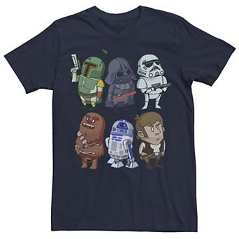 Men's Star Wars Character Doodles Graphic Tee