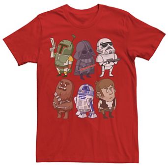 Men's Star Wars Character Doodles Graphic Tee