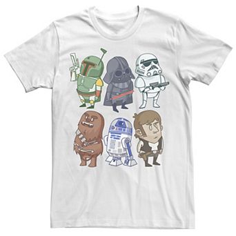 Men's Star Wars Character Doodles Graphic Tee