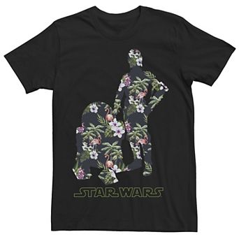 Men's Star Wars R2-D2 and C-3PO Floral Fill Silhouettes Tee