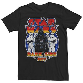Men's Star Wars Vader and the Troopers 1977 Dark Side Rock Tee