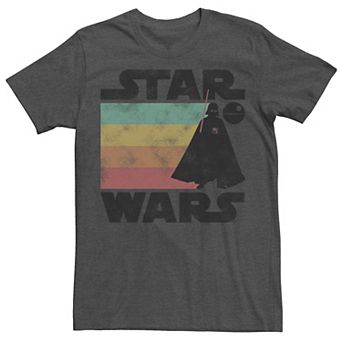 Men's Star Wars Darth Vader Retro Stripes Graphic Tee