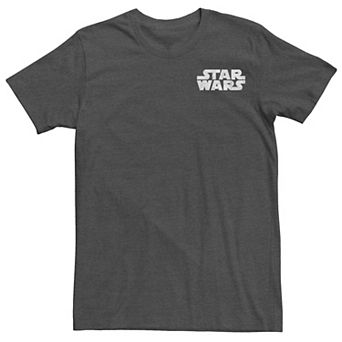 Men's Star Wars Black Out Classic Logo Vintage Tee