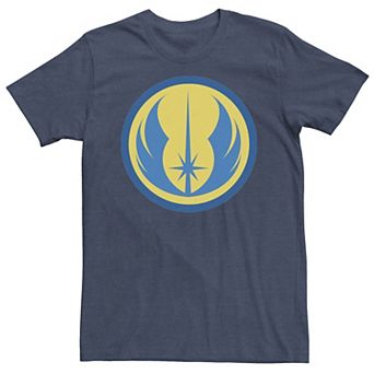 Men's Star Wars Jedi Symbol Yellow Blue Tee