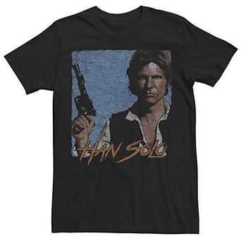 Men's Star Wars Han Solo Blaster Portrait Graphic Tee