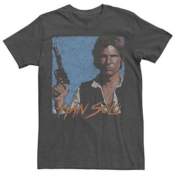 Men's Star Wars Han Solo Blaster Portrait Graphic Tee