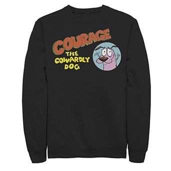 Men's Courage The Cowardly Dog Green Hue Abduction Sweatshirt