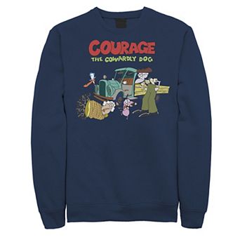 Men's Courage The Cowardly Dog Scene Logo Sweatshirt