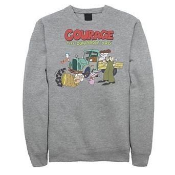 Men's Courage The Cowardly Dog Scene Logo Sweatshirt