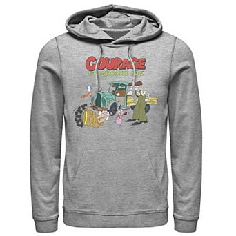 Men's Courage The Cowardly Dog Scene Logo Hoodie