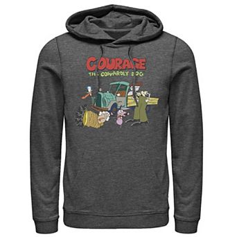 Men's Courage The Cowardly Dog Scene Logo Hoodie