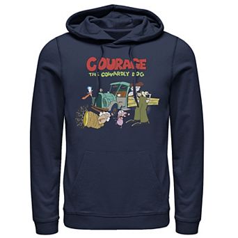 Men's Courage The Cowardly Dog Scene Logo Hoodie