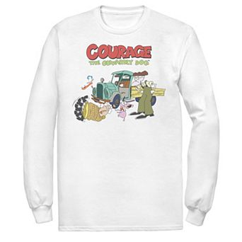 Men's Courage The Cowardly Dog Scene Logo Tee