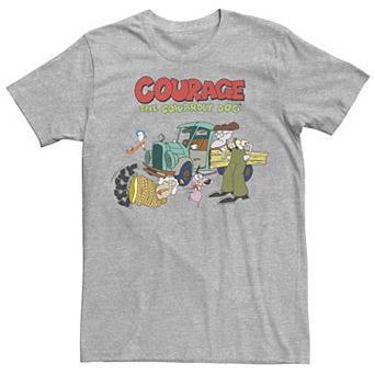Men's Courage The Cowardly Dog Scene Logo Tee