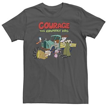 Men's Courage The Cowardly Dog Scene Logo Tee