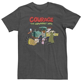 Men's Courage The Cowardly Dog Scene Logo Tee
