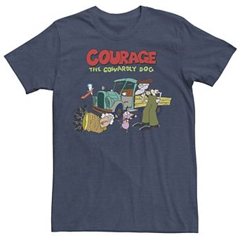Men's Courage The Cowardly Dog Scene Logo Tee