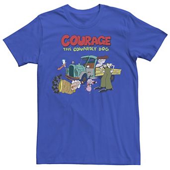 Men's Courage The Cowardly Dog Scene Logo Tee