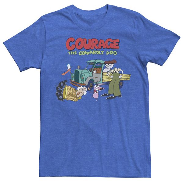 Men's Courage The Cowardly Dog Scene Logo Tee