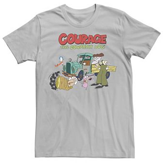 Men's Courage The Cowardly Dog Scene Logo Tee