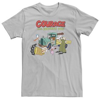 Men's Courage The Cowardly Dog Scene Logo Tee