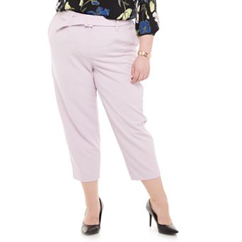 Plus Size EVRI™ Belted Fashion Capri Pants