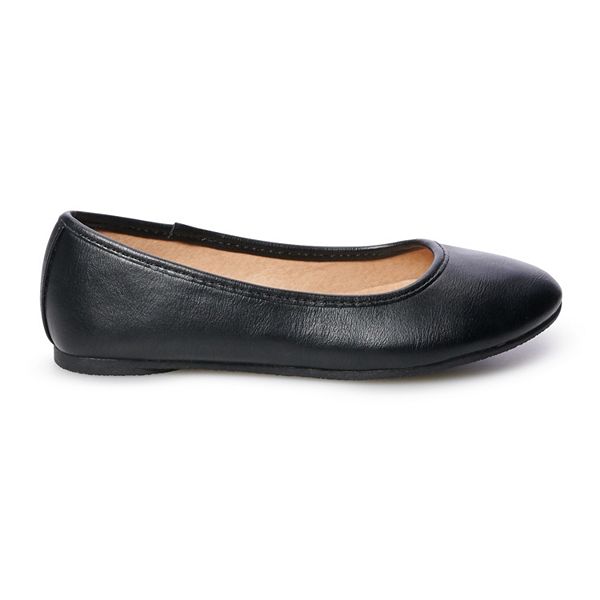 Girls black sales flats