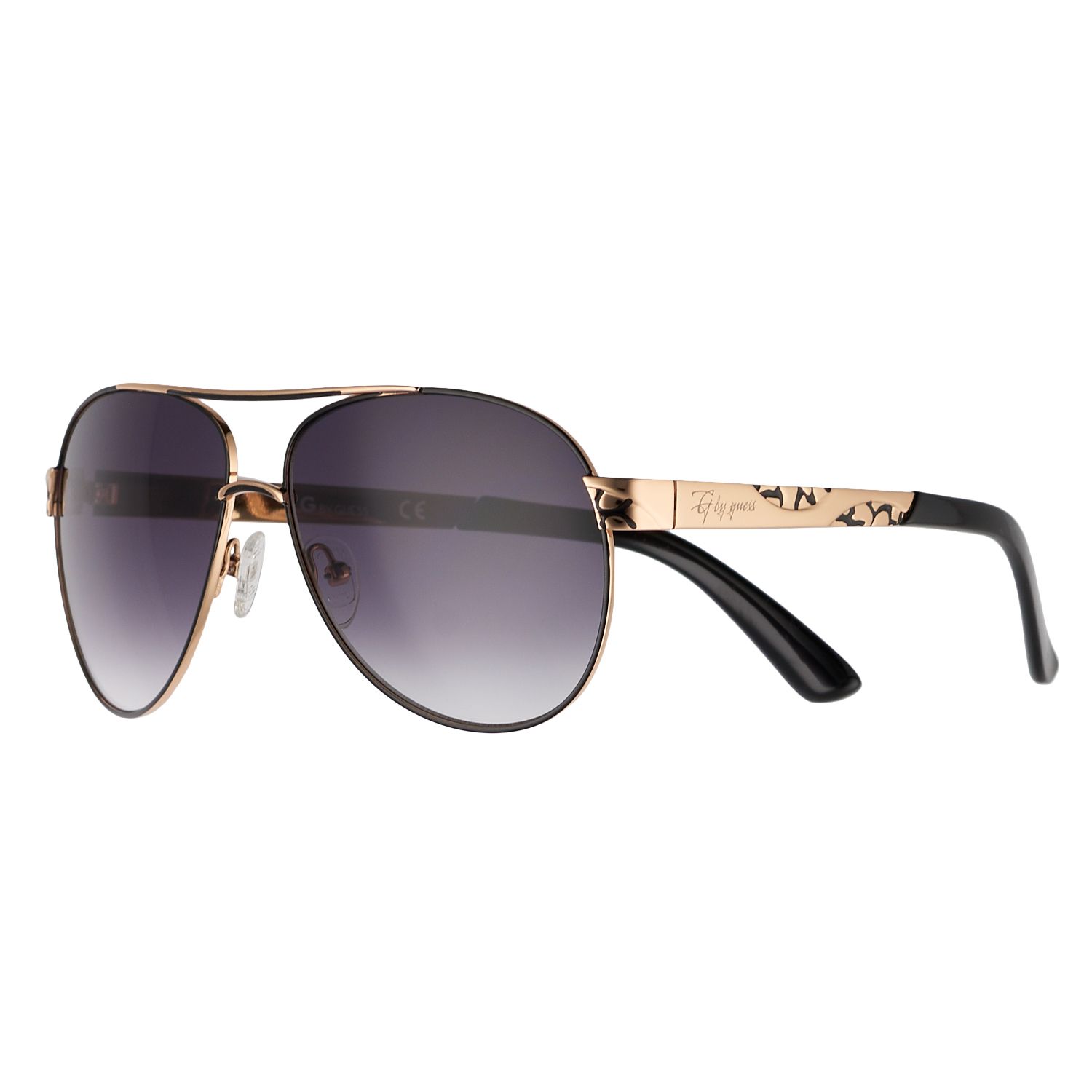 guess women's polarized aviator sunglasses