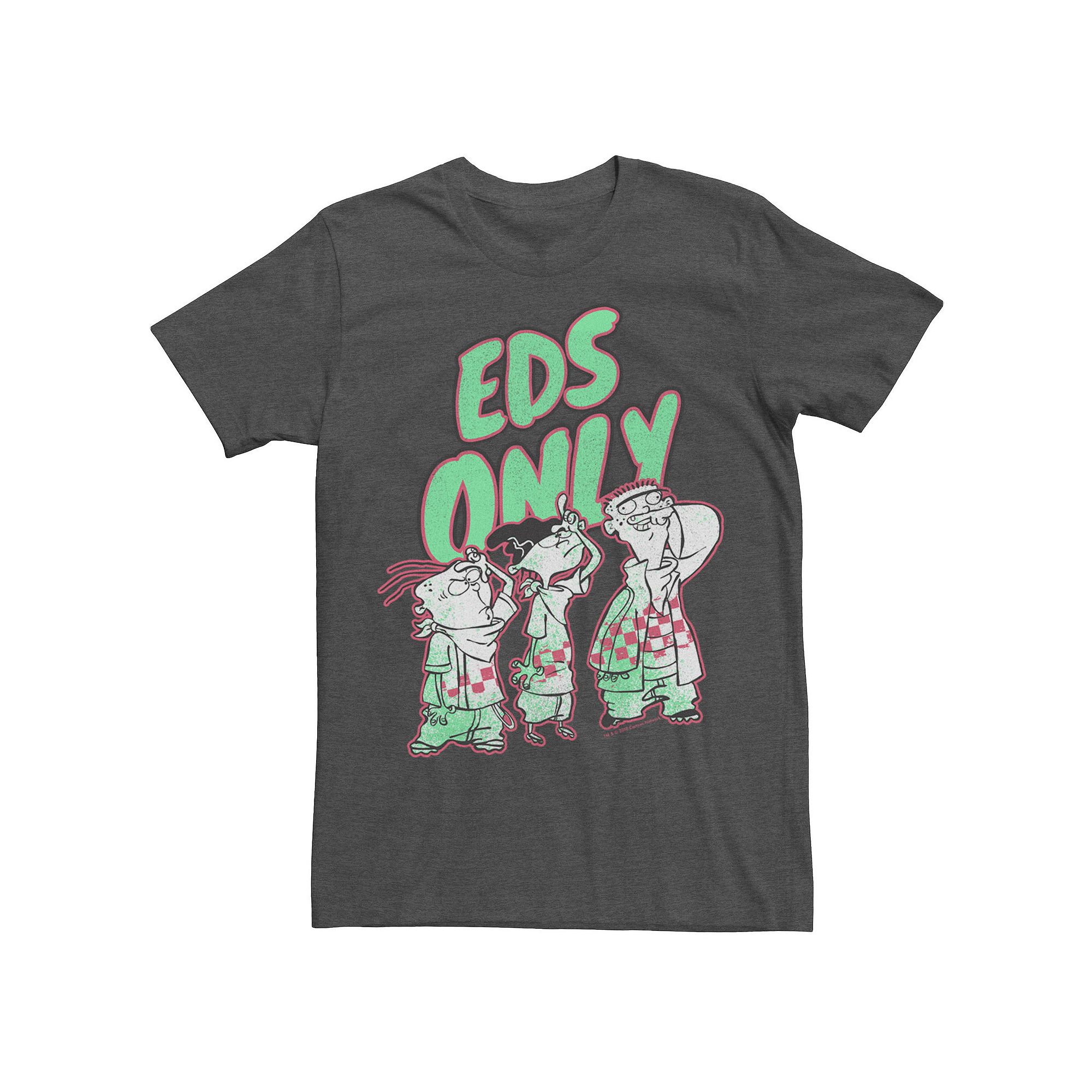 Mens Ed, Edd & Eddy Eds Only Portrait Tee, Size: Small, Grey Heather