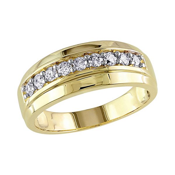 Kohls mens clearance gold wedding rings