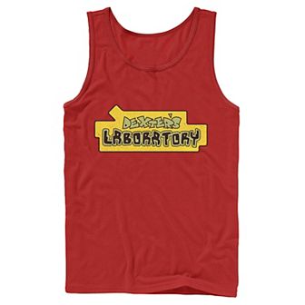 Men's Cartoon Network Dexter's Laboratory Original Logo Tank Top