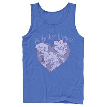 Men's Ed, Edd & Eddy The Kanker Sisters Purple Hue Heart Portrait Tank Top