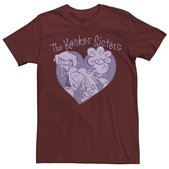 Men's Cartoon Network Ed, Edd & Eddy The Kanker Sisters Purple Hue Heart Portrait Tee