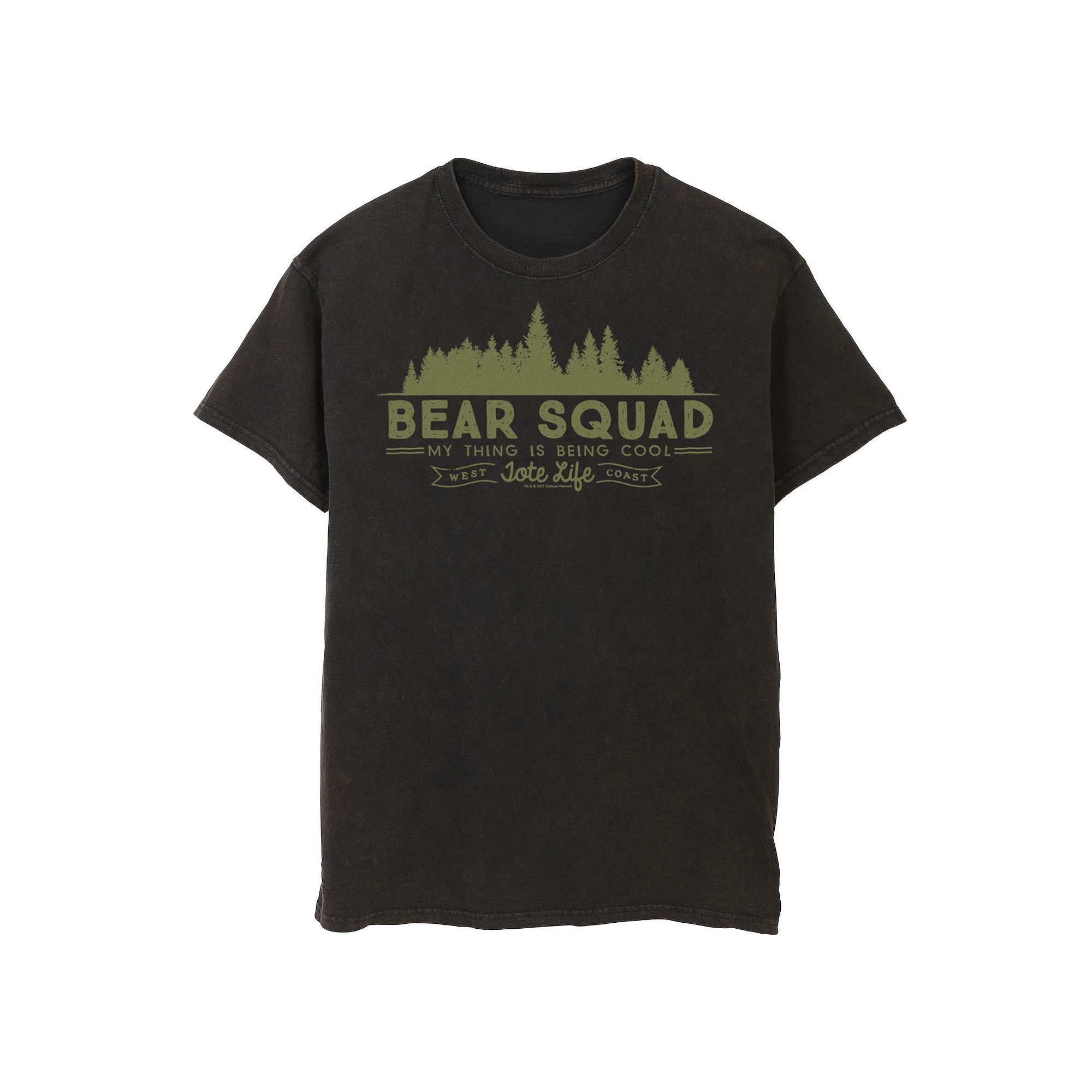 Mens Cartoon Network We Bare Bears Squad Being Cool Forest Tee, Size: Medi