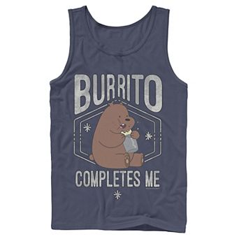 Men's Cartoon Network We Bare Bears Burrito Completes Me Tank Top